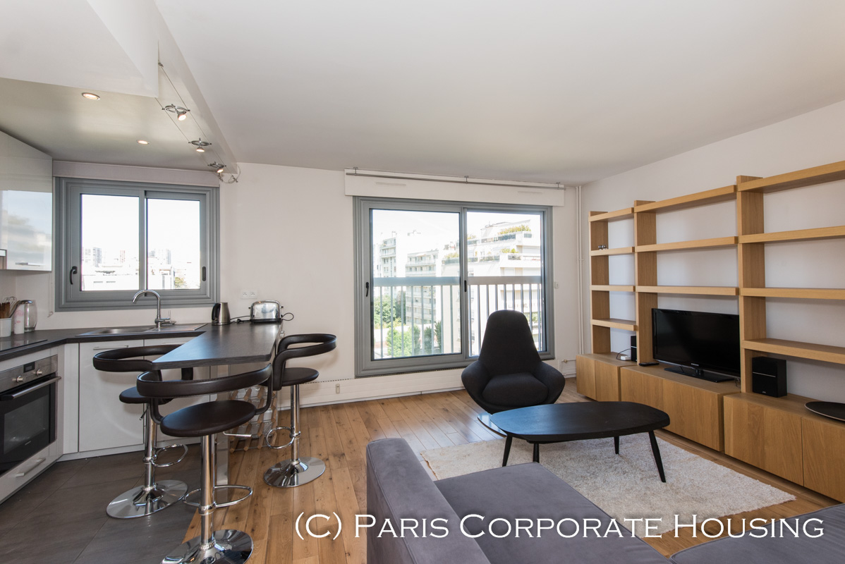 Rue de la Croix-Nivert - 1 Bedroom - Furnished
