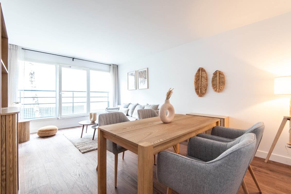 Appartement T2  meublé, avec parking en option, rue Pouchet à Paris